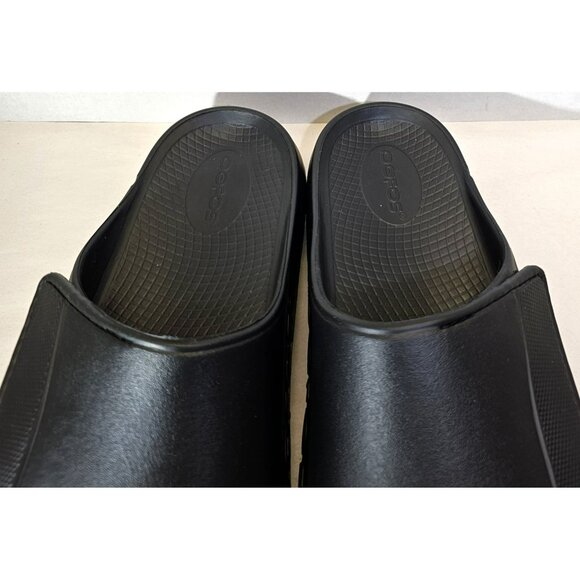 OOFOS Unisex Black Ooahh Sport Flex  slip-on Recovery Comfort Sandal Sz M12- W14